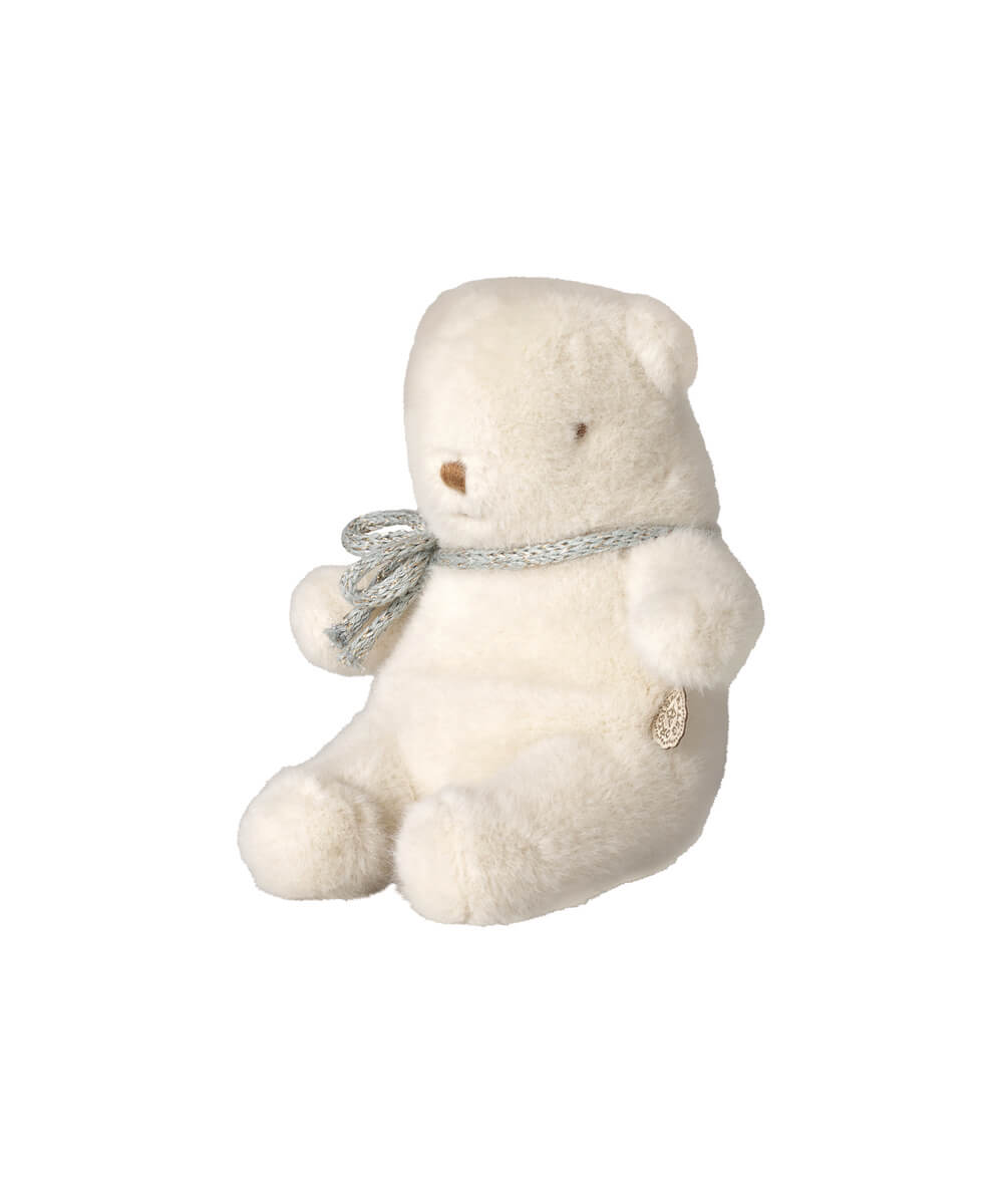 Ours en Peluche Mini - Blanc Cassé Maileg, autre vue sur fond blanc 2