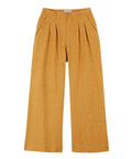 Pantalon ample Jaune Chiné en coton lin de Emile et Ida