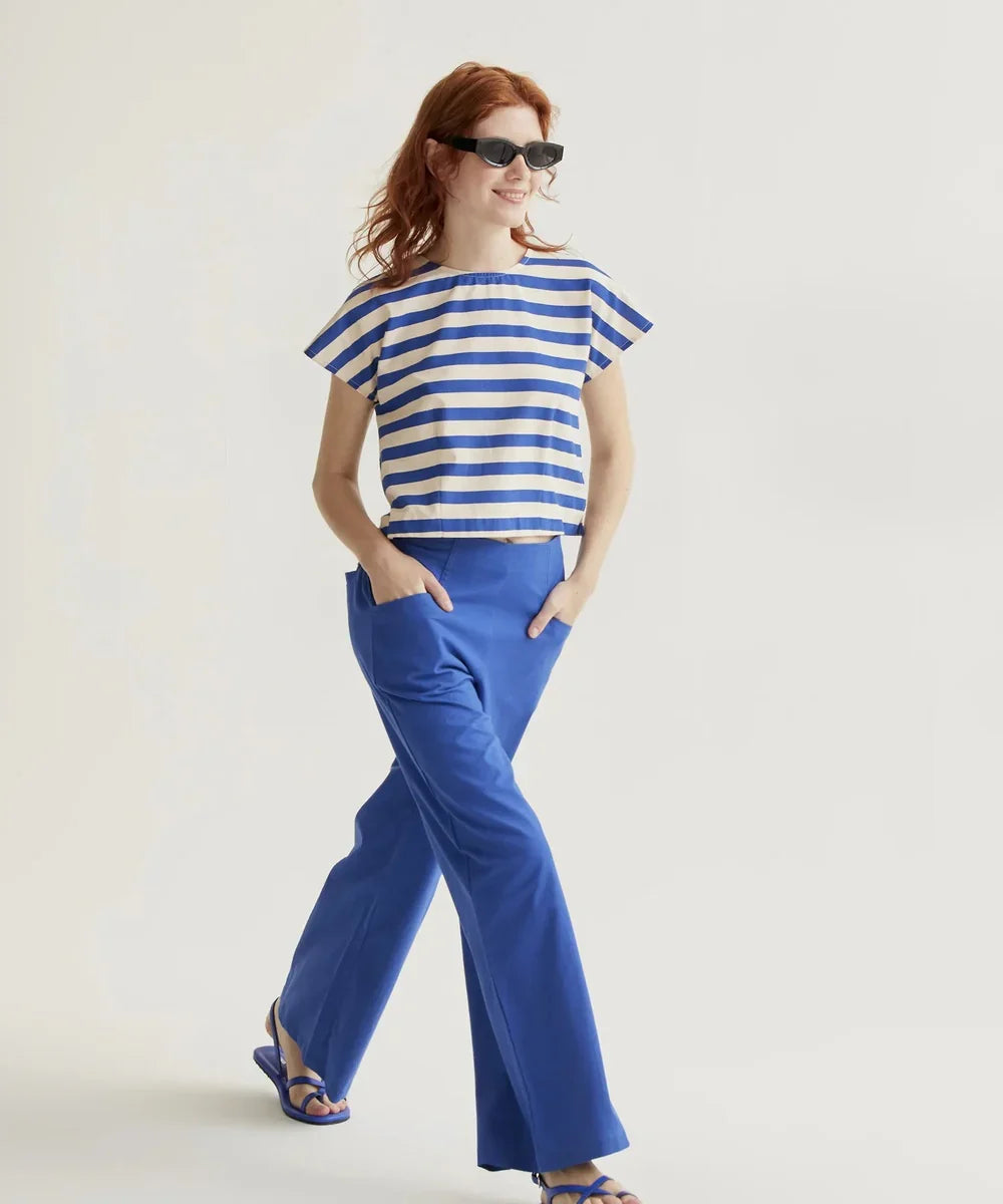 Pantalon coton bleu de Compañía Fantástica