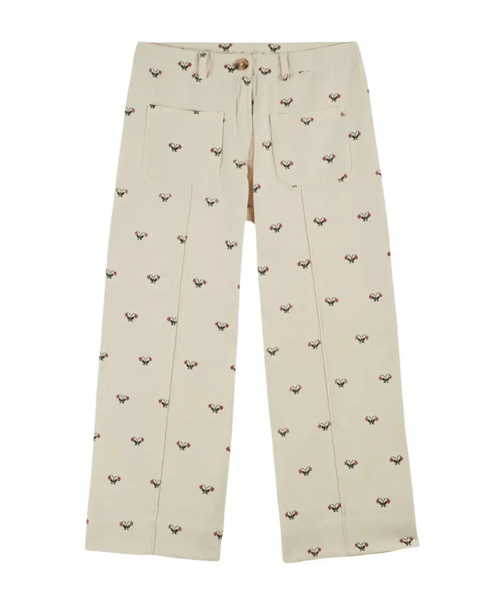 Pantalon Fraises d'Emile et Ida sur un fond blanc