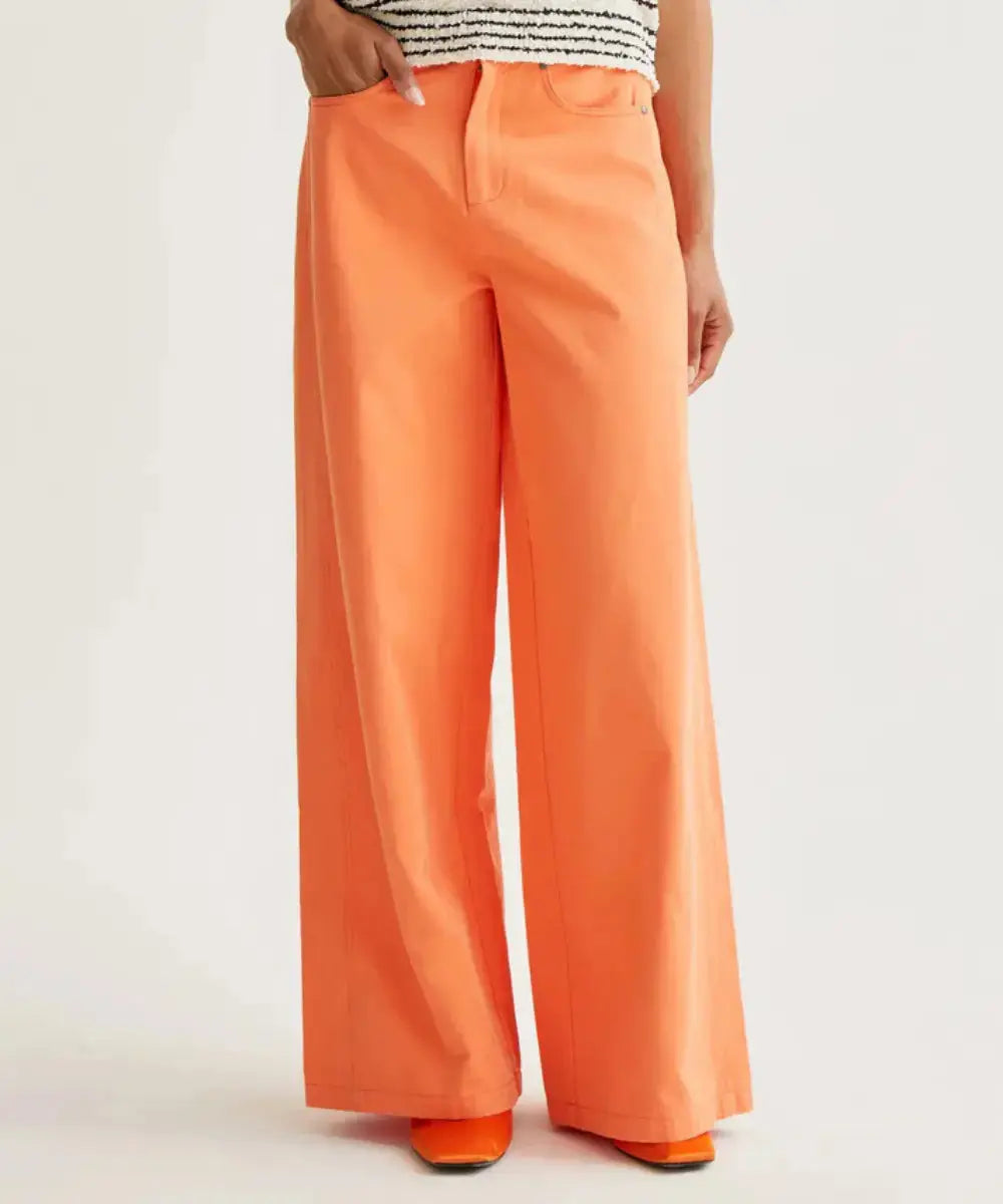 Pantalon Wide Leg orange de Compania Fantastica