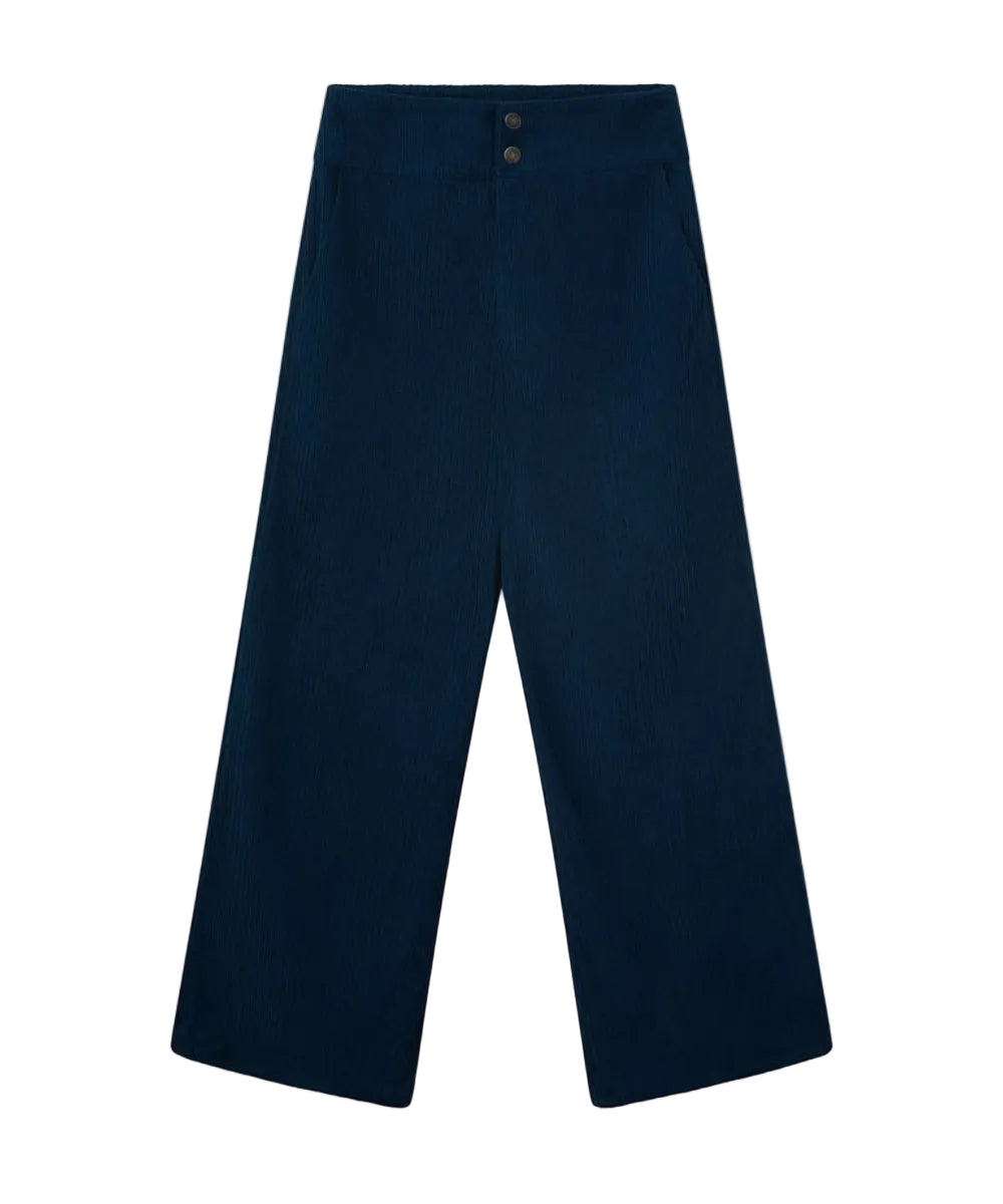 Pantalon velours côtelé bleu marine de Compañía Fantástica