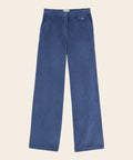 Pantalon Velours Cotelé Bleu de la marque Emile et Ida