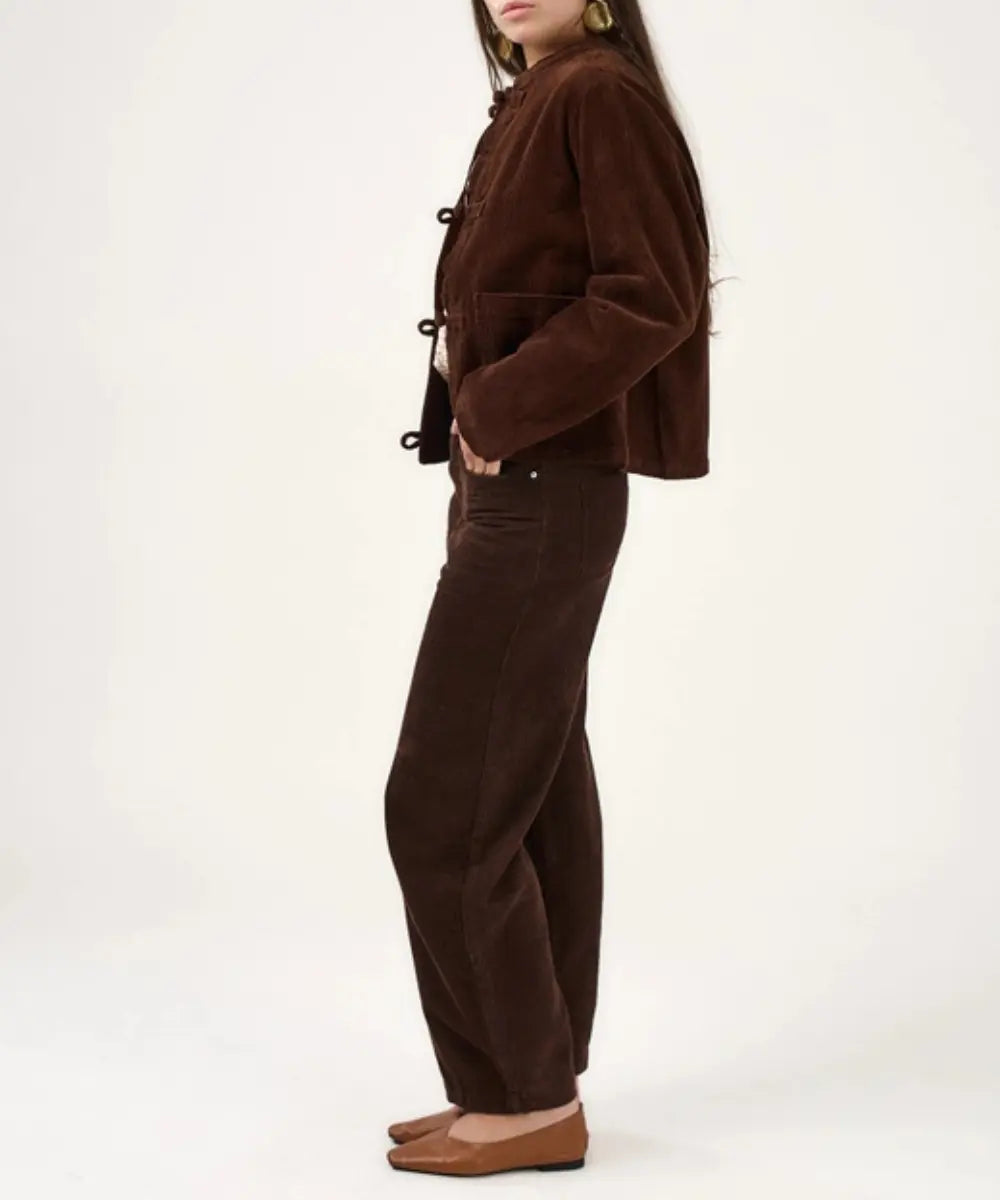 Pantalon Charlotte Marron | Calie Paris