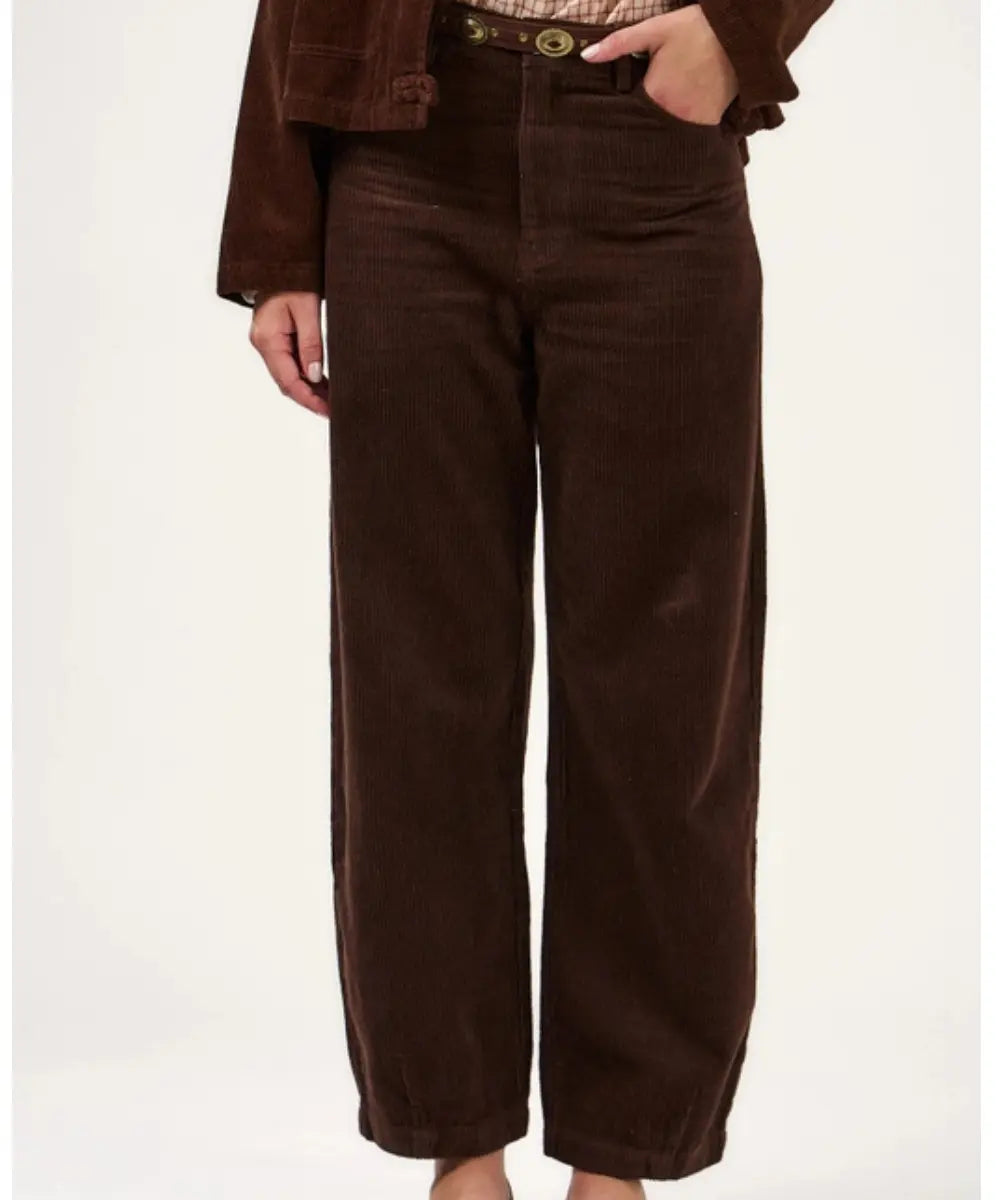 Pantalon Charlotte Marron | Calie Paris