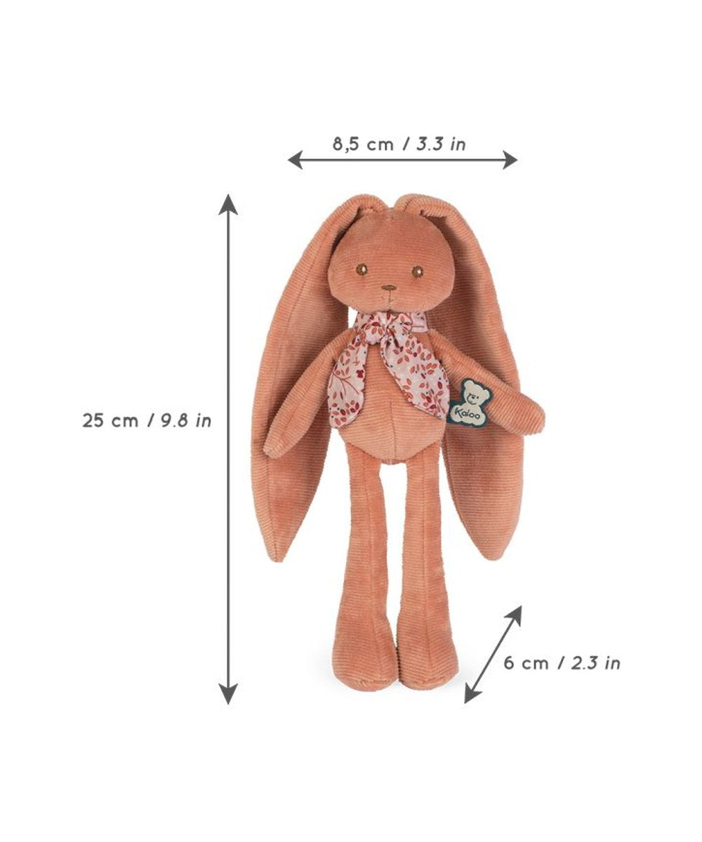 Pantin Lapin terracotta Lapinoo 25 cm de la marque Kaloo, sur fond blanc