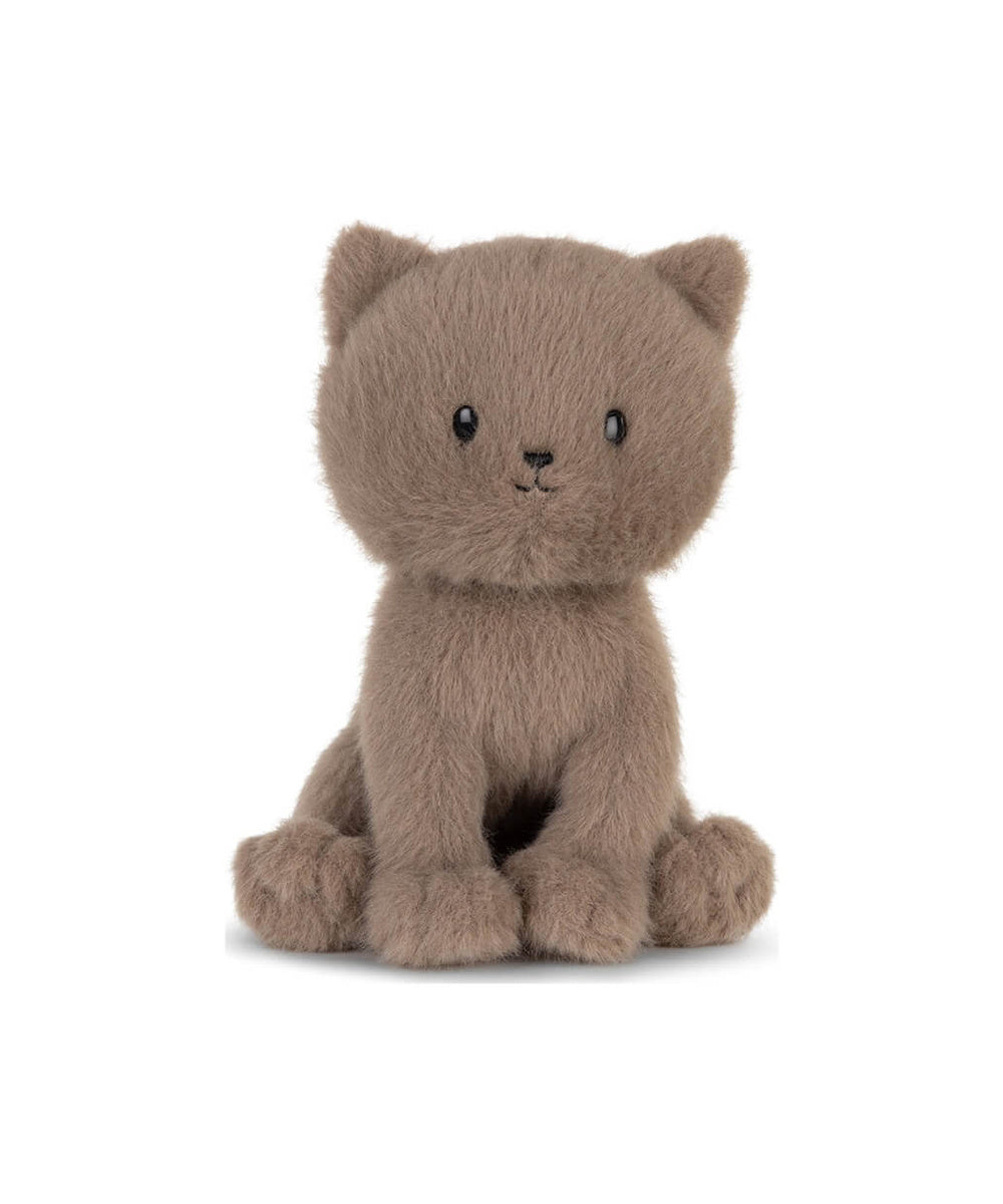 Peluche Chat British Shorthair Freddy 18 cm de Bon Ton Toys, assis de face sur fond blanc