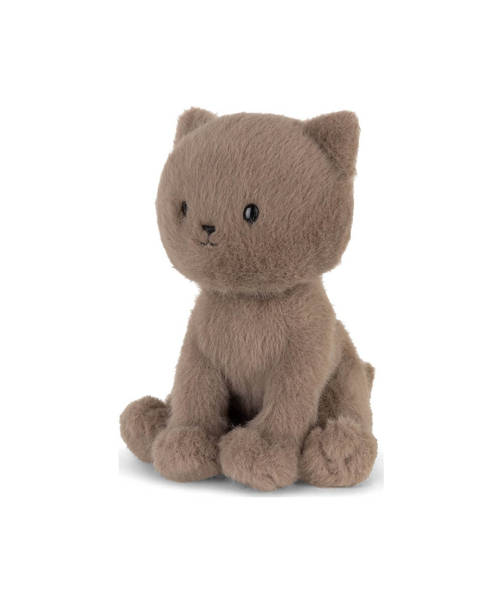 Peluche Chat British Shorthair Freddy 18 cm de Bon Ton Toys, assis de trois quarts sur fond blanc