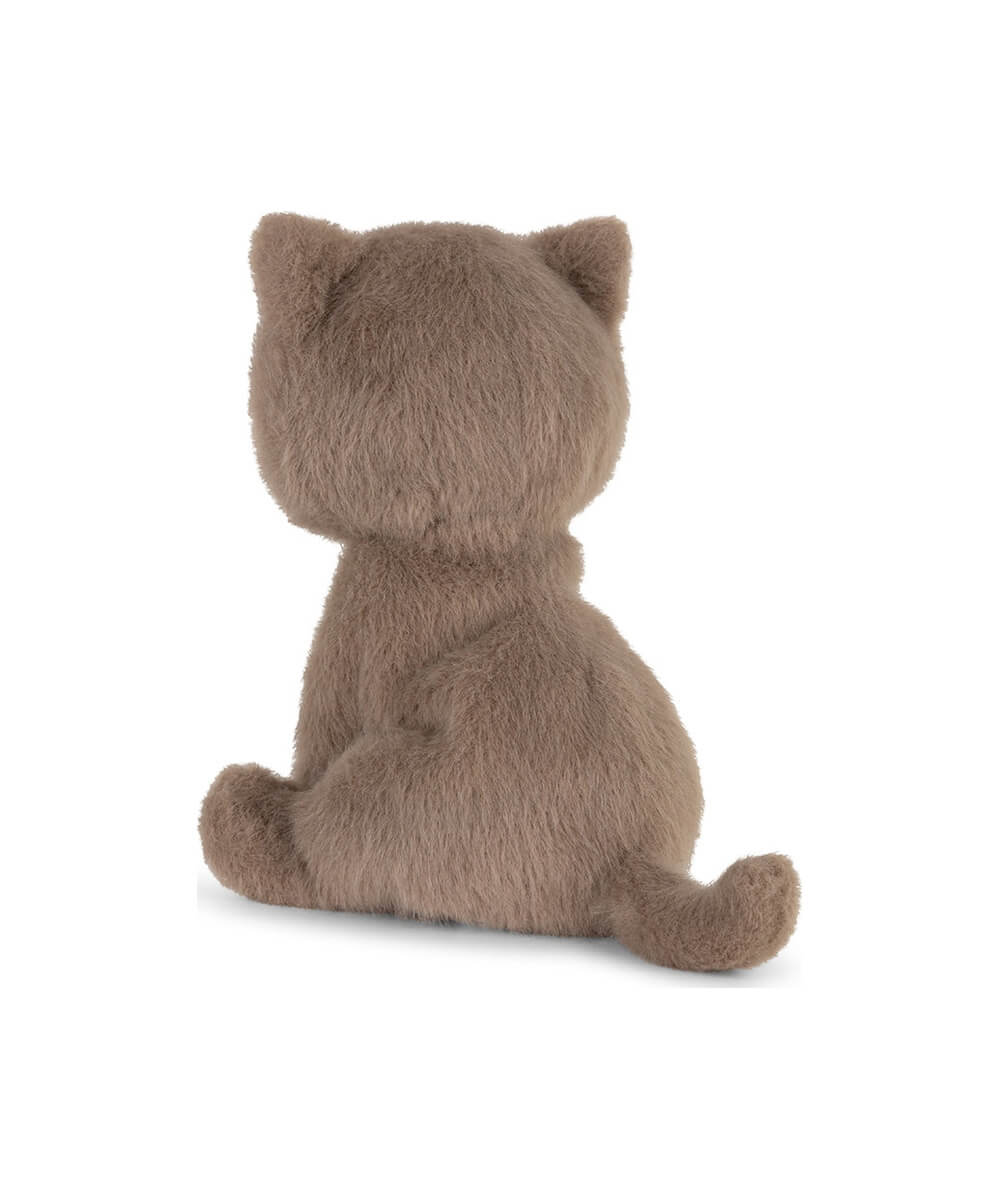 Peluche Chat British Shorthair Freddy 18 cm de Bon Ton Toys, vu de dos sur fond blanc