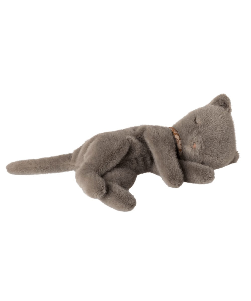 Peluche Chaton endormi Gris | Maileg