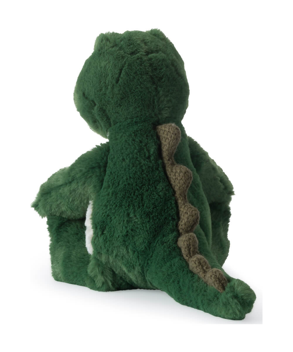 Peluche Crocodile Cornelio WWF 29 cm de Bon Ton Toys, vu de dos avec sa queue