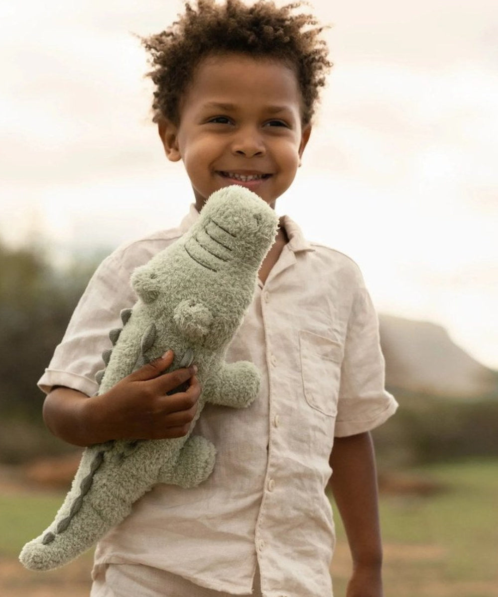 Vue complémentaire de Peluche Crocodile - Safari Friends de la marque Little Dutch