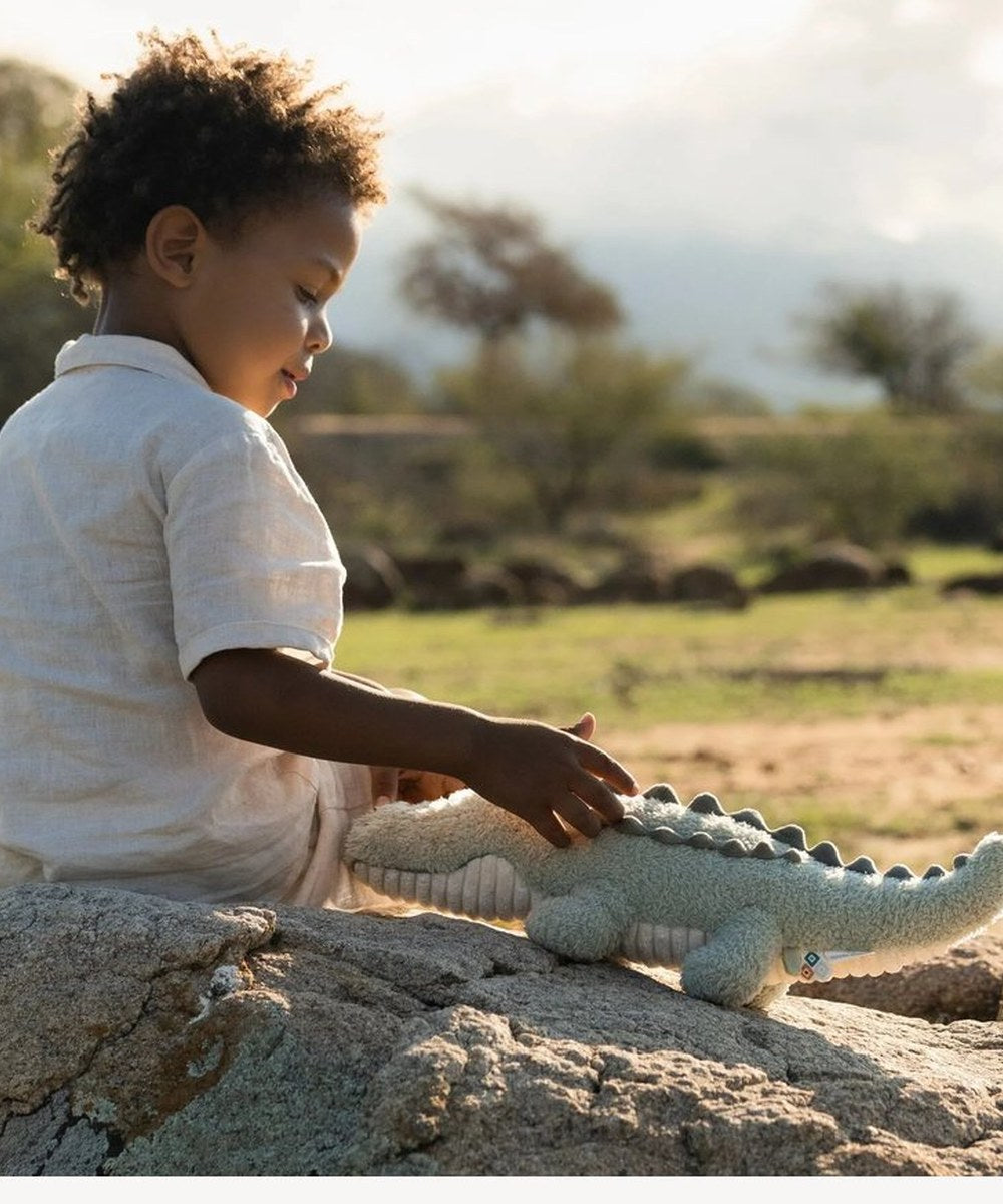 Vue complémentaire de Peluche Crocodile - Safari Friends de la marque Little Dutch
