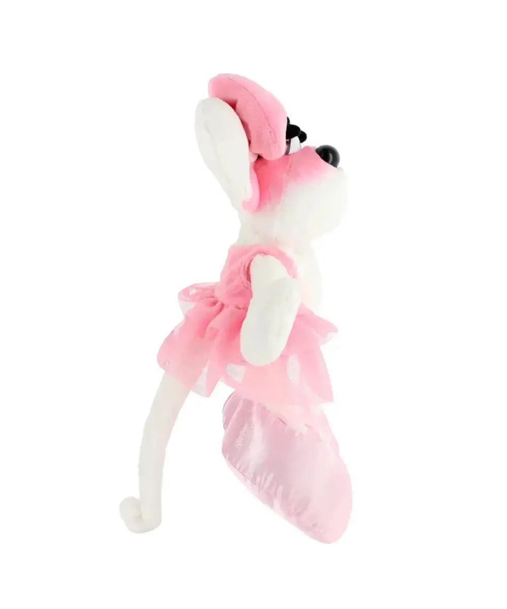 Peluche Diddlina Ballerine de Diddl is Back sur un fond blanc et vue de profil