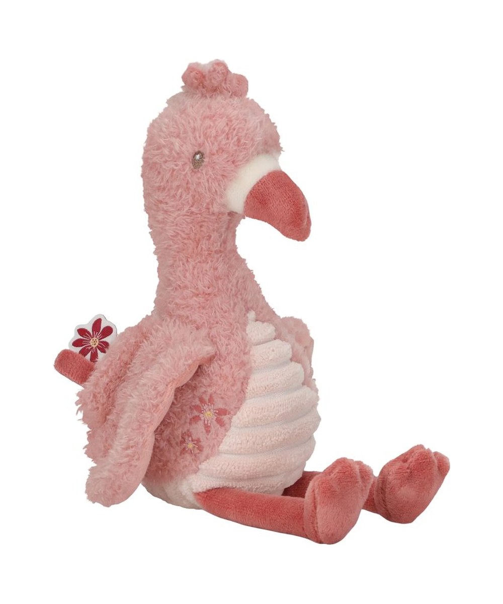 Peluche Flamant rose de la marque Little Dutch