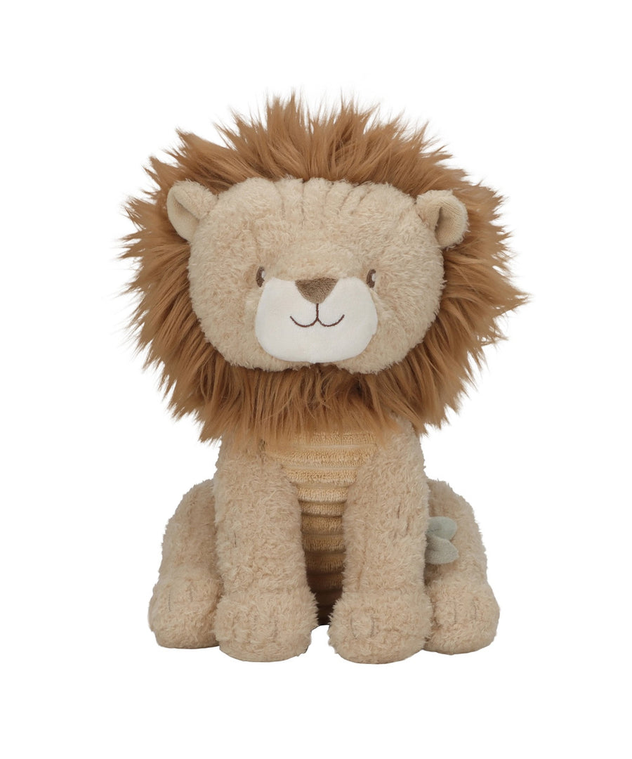 Peluche lion Safari Friends Little Dutch sur fond blanc, vue de face