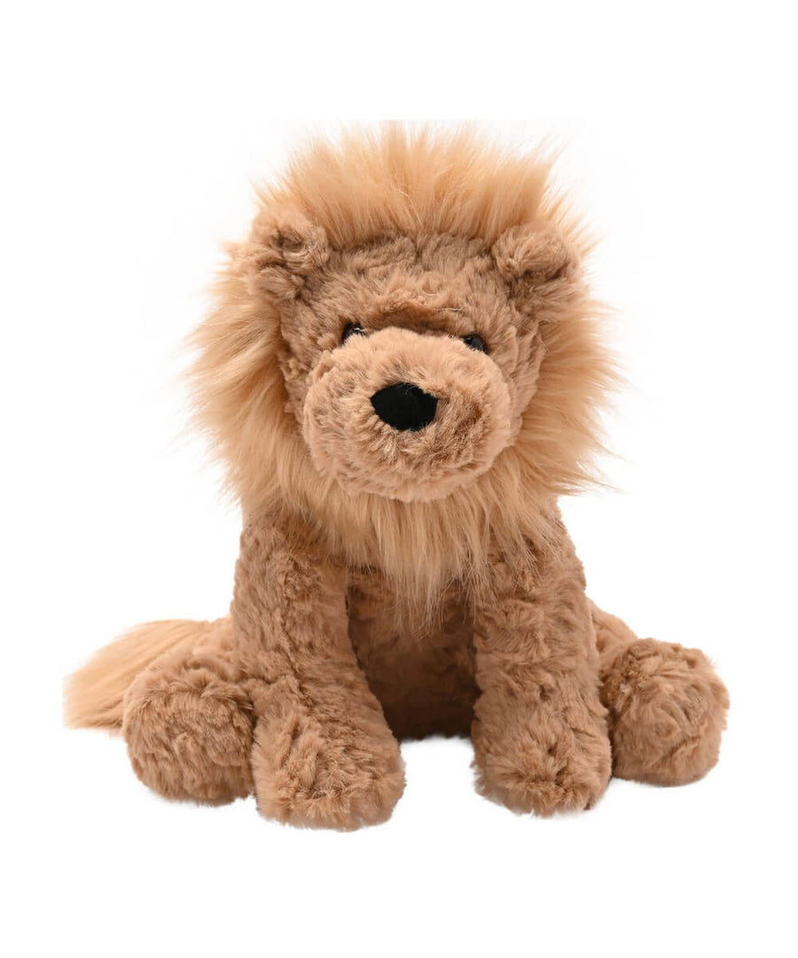 Peluche lion Léo brun à crinière, sélection Merci Léonie, sur fond blanc