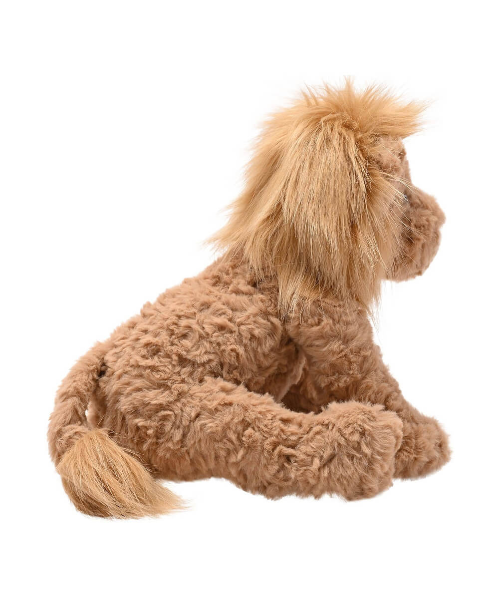 Peluche lion Léo brun à crinière, sélection Merci Léonie, sur fond blanc
