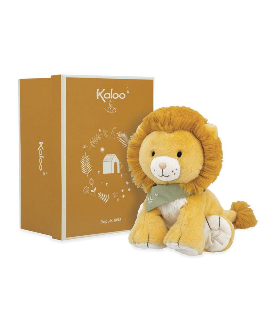 Peluche Lion Nougat 17 cm de la marque Kaloo, sur fond blanc