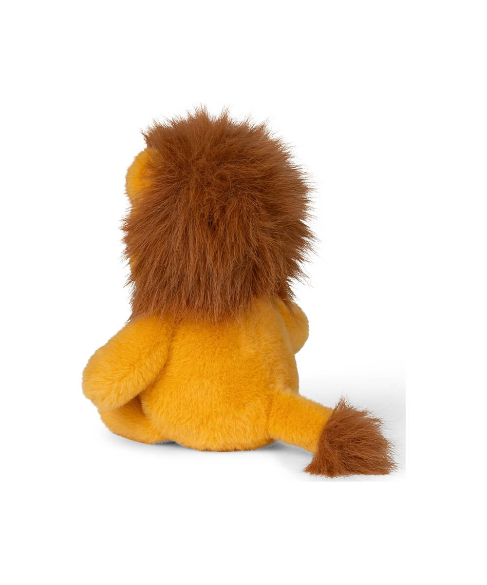 Peluche Lion WWF Fuzzy 18 cm de Bon Ton Toys, vu de dos avec sa queue