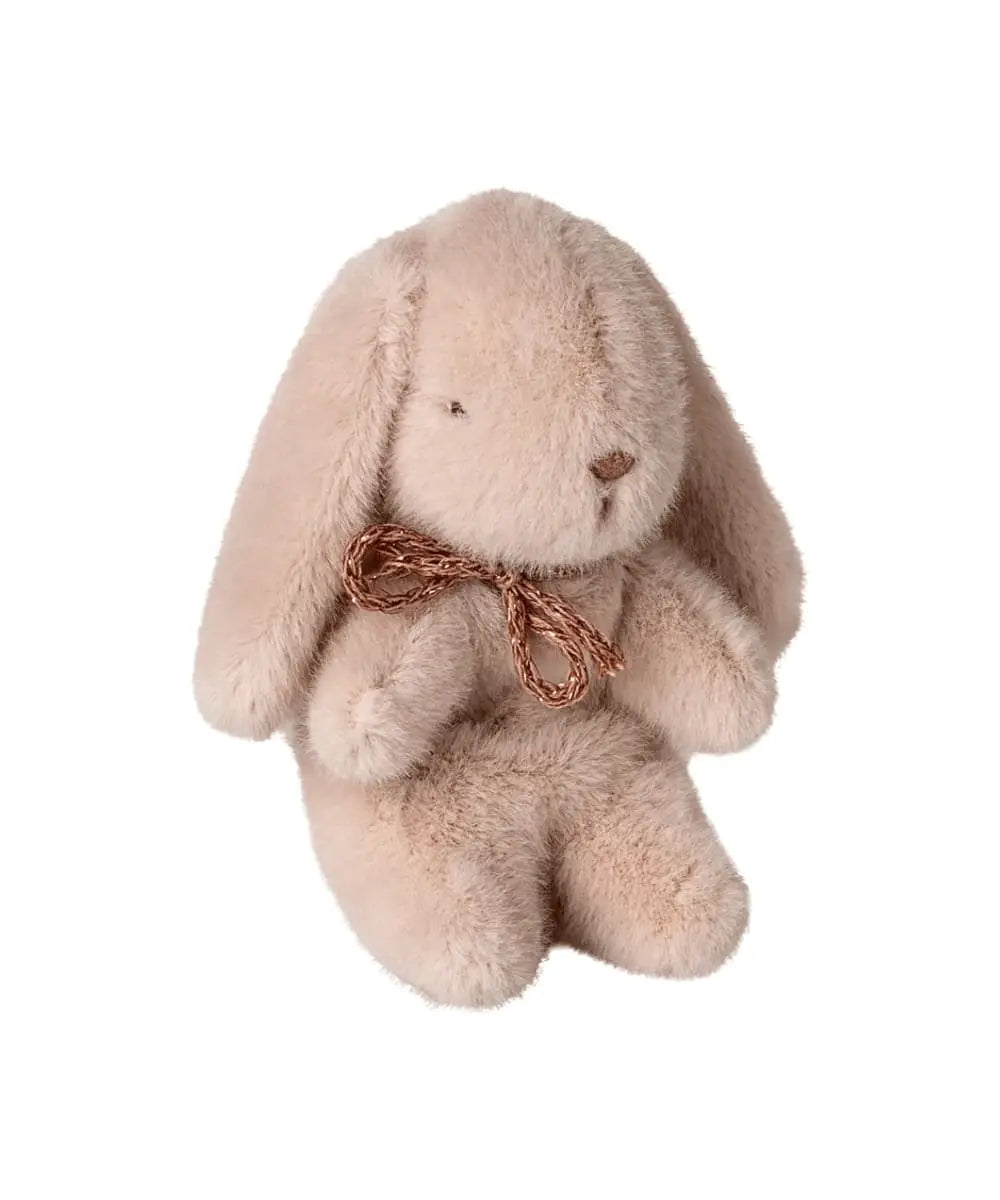 Peluche lapin Bunny Mini rose poudré avec nœud Maileg