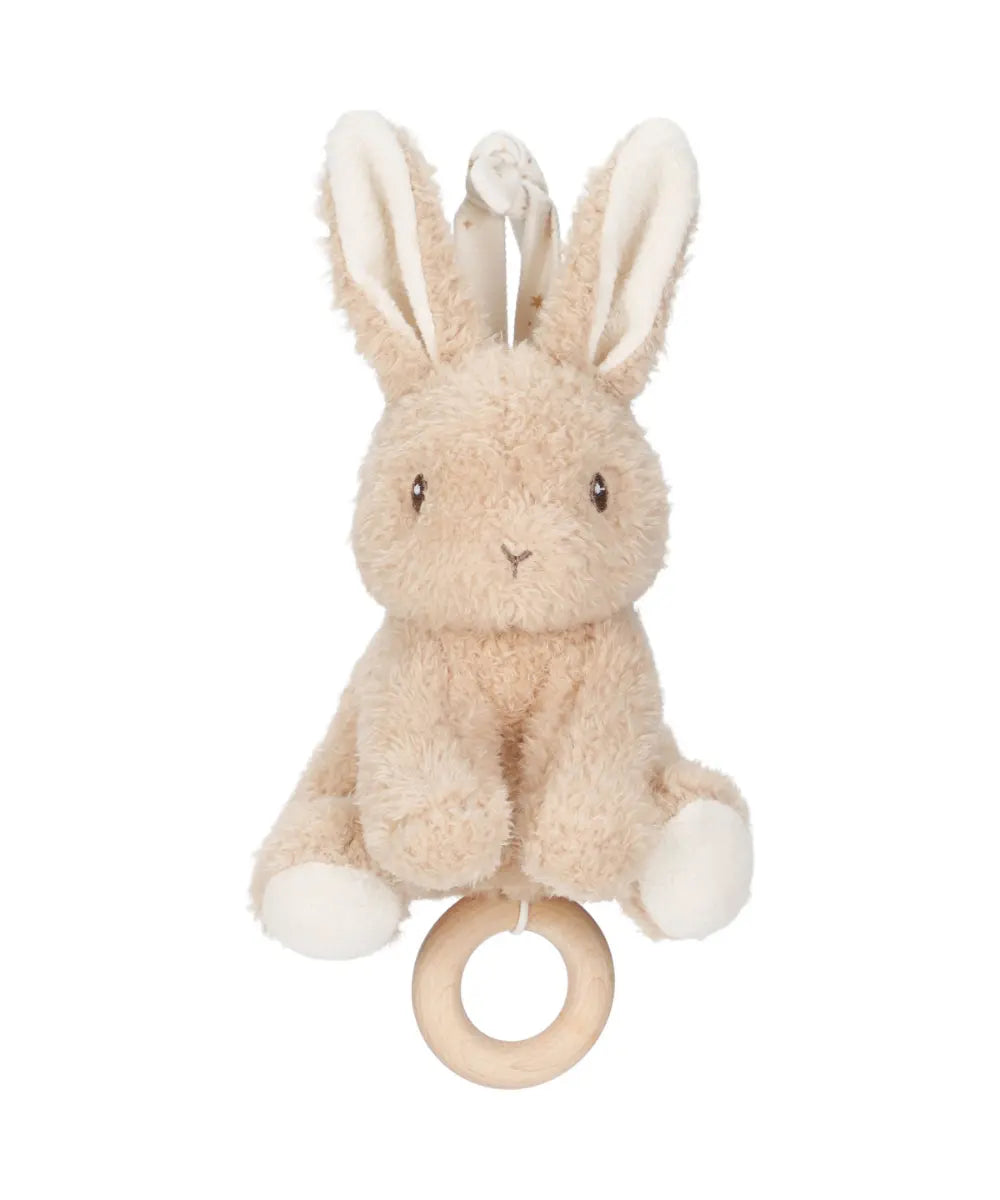 Peluche musicale Lapin de la collection Newborn de Little Dutch