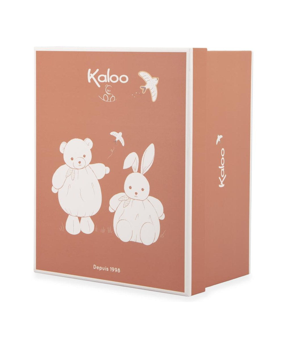 Peluche Patapouf Ours vert 17 cm de la marque Kaloo, sur fond blanc