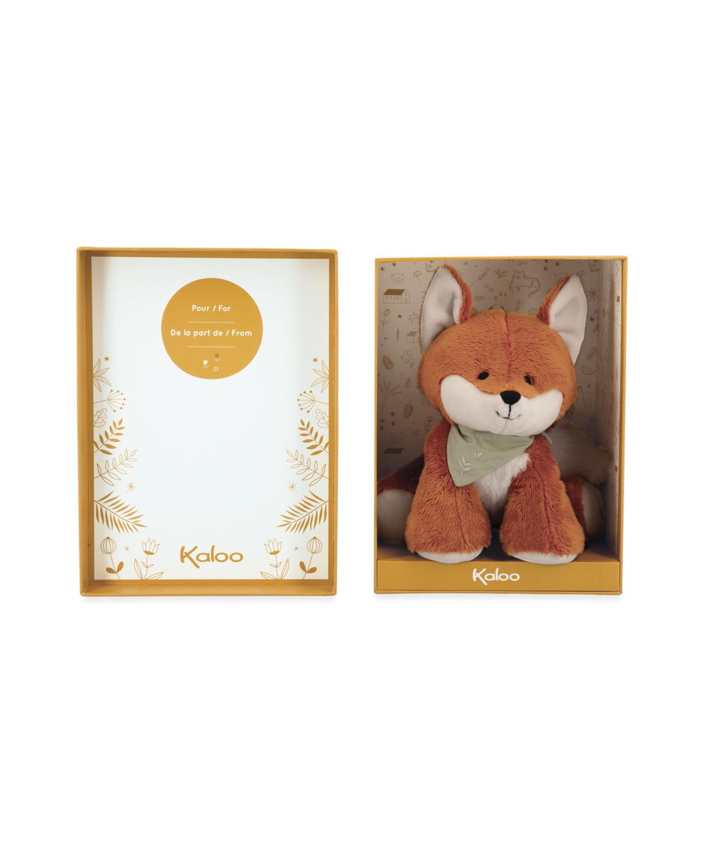 Peluche Renard Paprika 17 cm de la marque Kaloo, sur fond blanc
