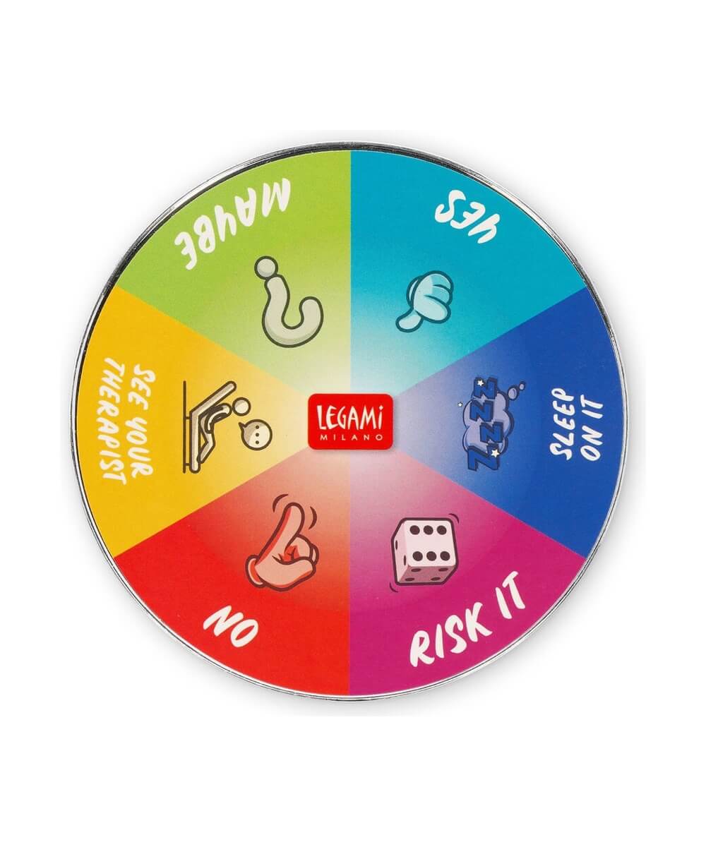 Pendule magnétique Decision Maker de la marque Legami, sur fond blanc