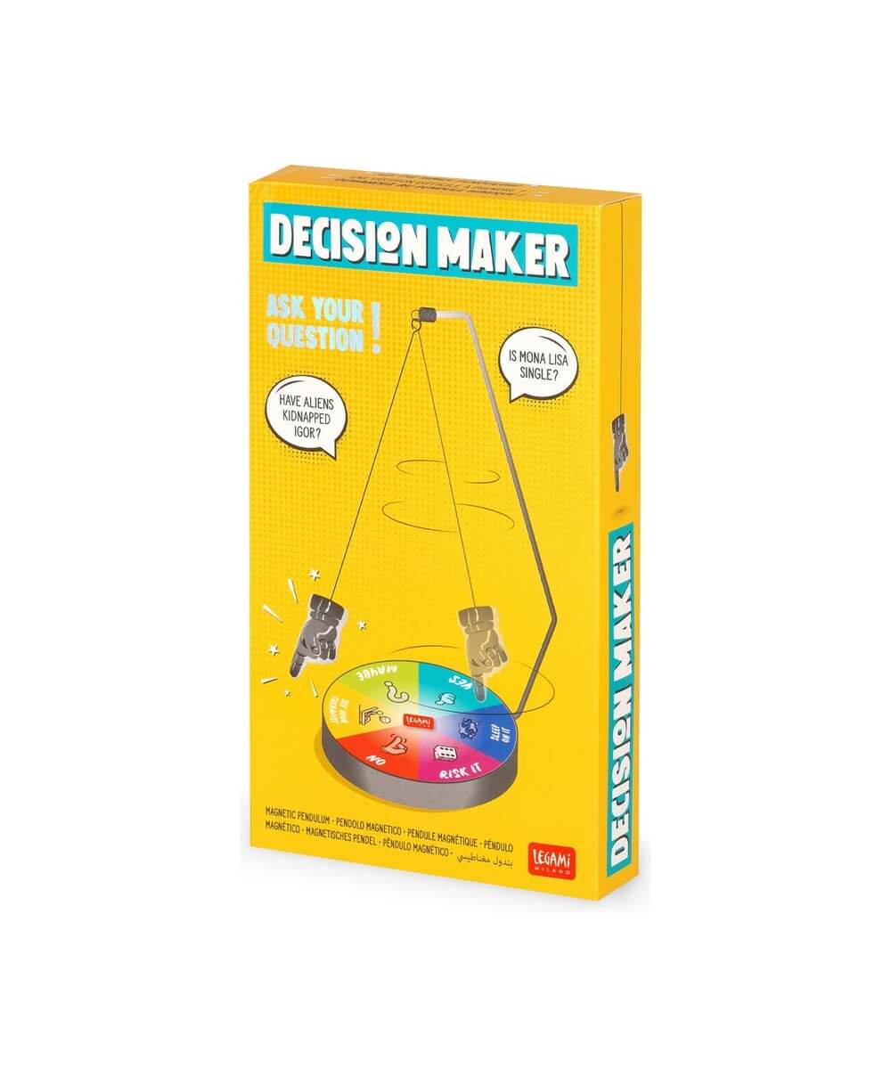 Pendule magnétique Decision Maker de la marque Legami, sur fond blanc