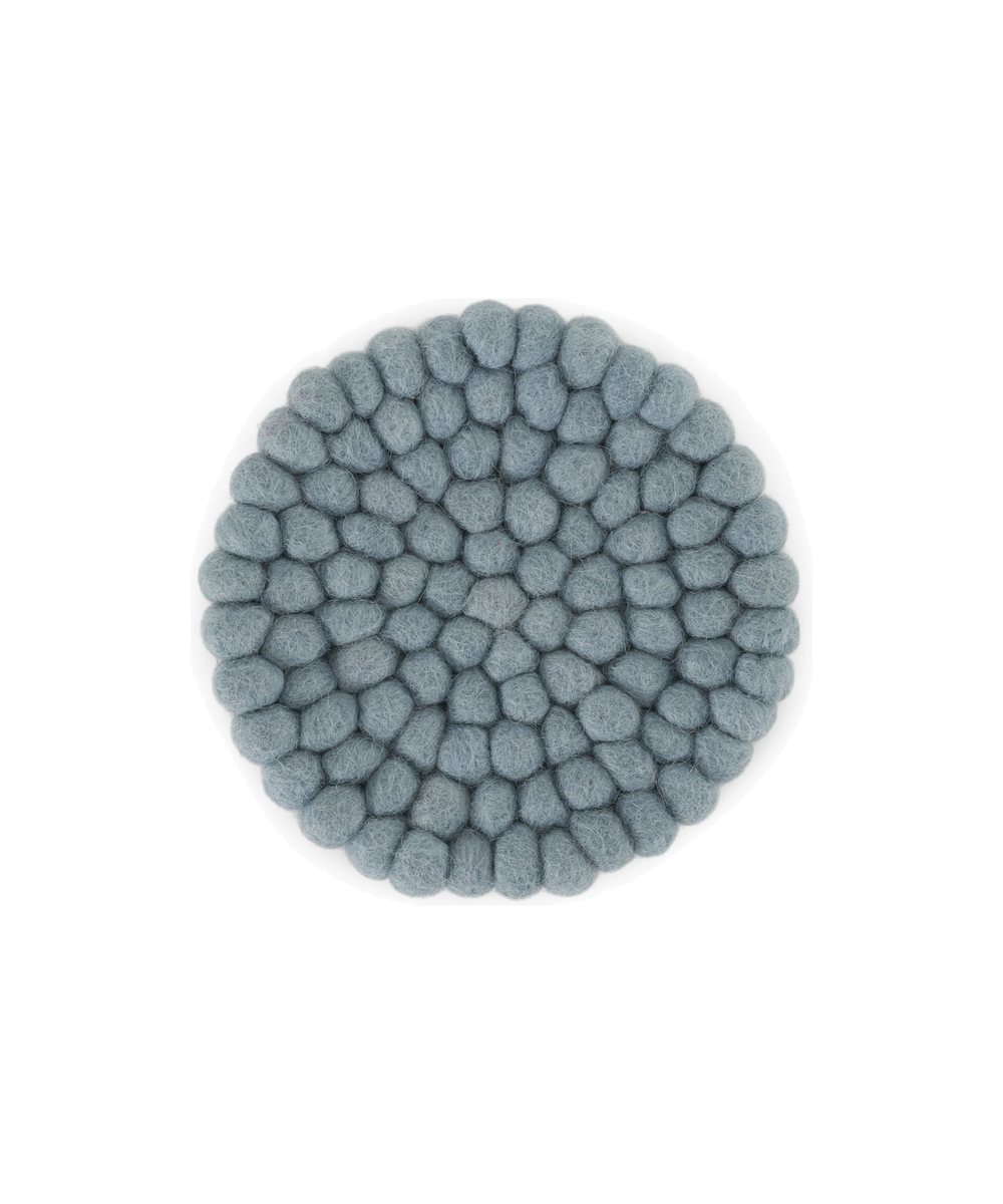 Petit dessous de verre bleu clair - Lot de 2 de la marque Gry & Sif, sur fond blanc