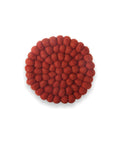 Petit dessous de verre rouge rouille - Lot de 2 de la marque Gry & Sif, sur fond blanc