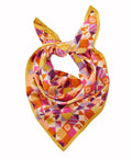 Petit foulard Patchy Miel de la marque Bonheur du Jour sur fond blanc