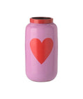 Petit vase Saigon Cœur rose et lavande de Gift Company