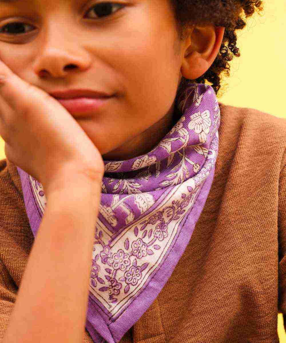 Foulards Bébé, Enfant Calcutta Violet So Family Merci Léonie