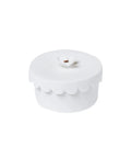 Petite boîte à bijoux en porcelaine Fleur de la marque Räder sur fond blanc