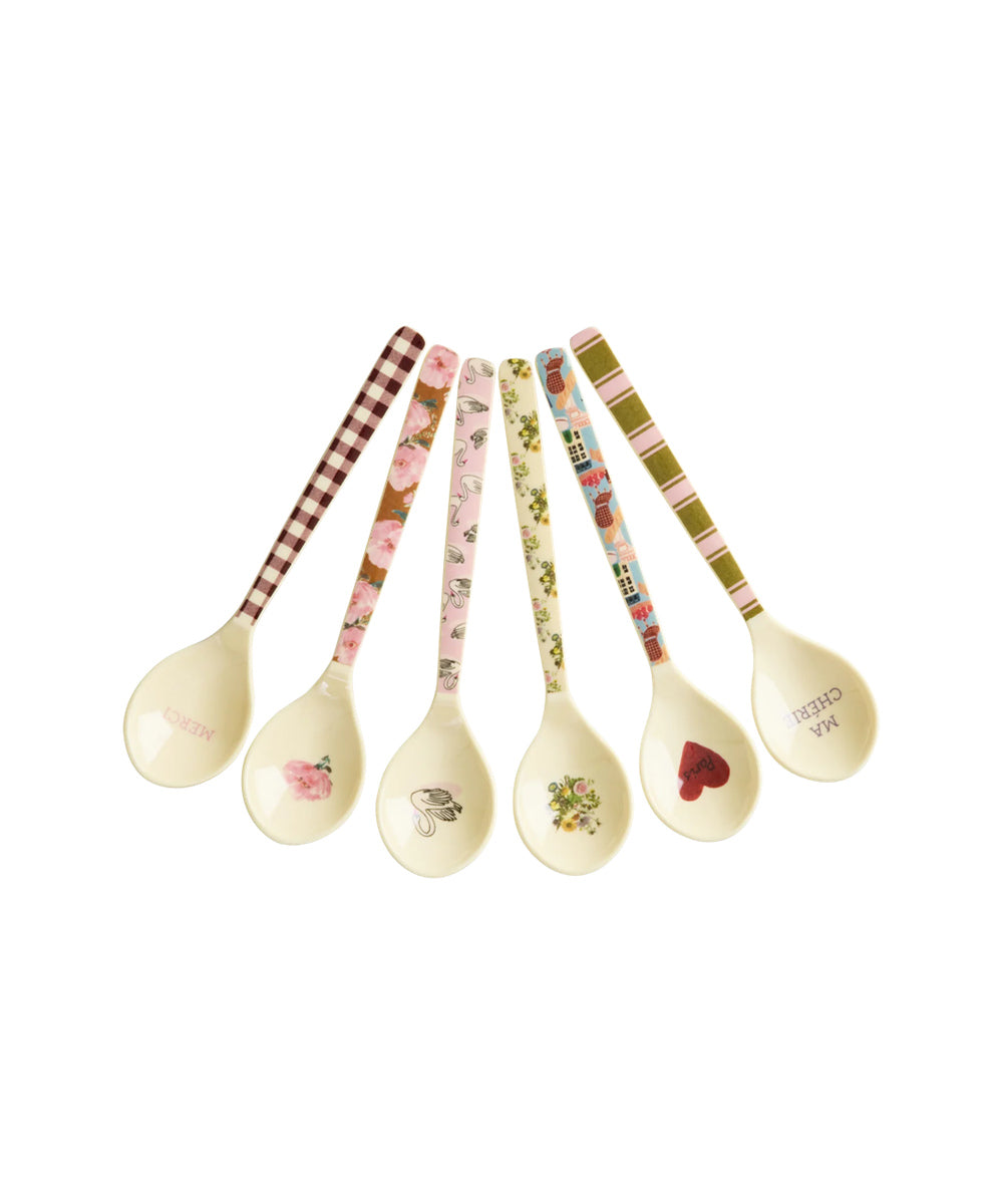 Petites cuillères Bon Vivant de Rice dans six décors