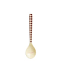 Petite cuillère en mélamine Bon Vivant, variante Check Me Out, de Rice sur fond blanc