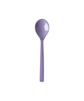 Petite cuillère en mélamine unie - Coloris automne, variante Lavande, de Rice sur fond blanc