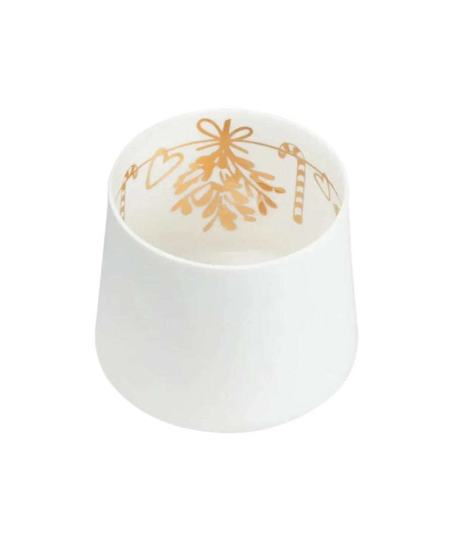 Photophore Blanc Gui Doré de la marque Räder