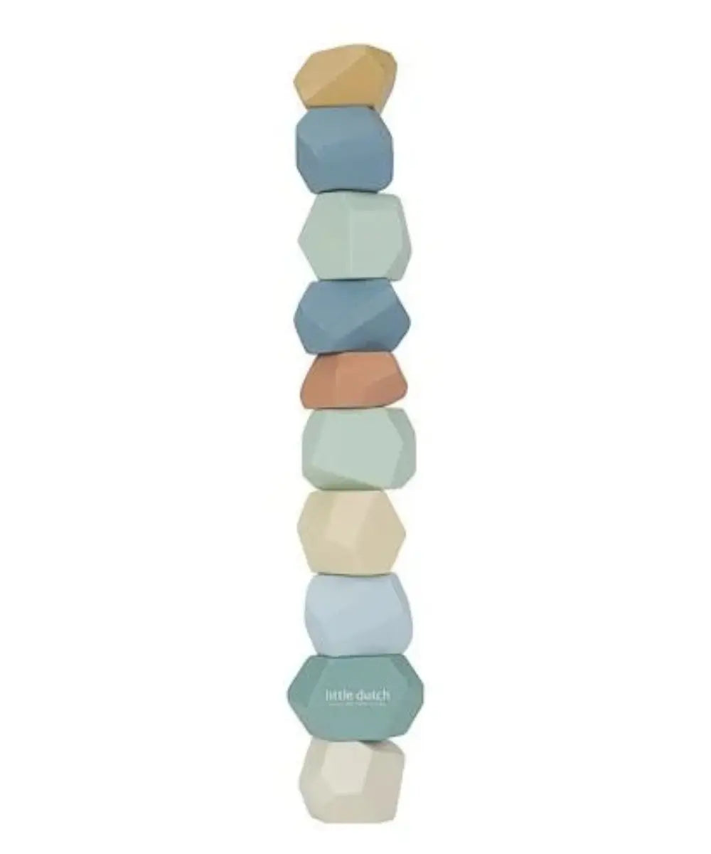 Pierres a empiler en bois forest friends little dutch aux teintes multicolores pour enfant.