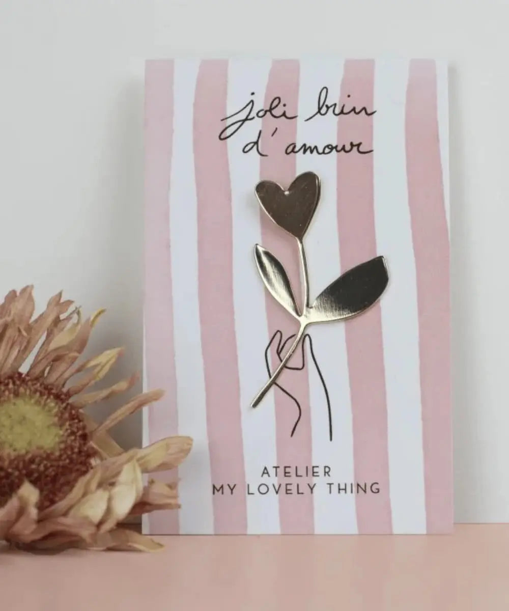 Pin's Joli Brin d'Amour de la marque française My Lovely Thing
