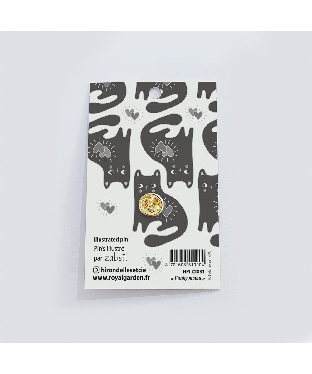 Pin's Chat Funky Matou