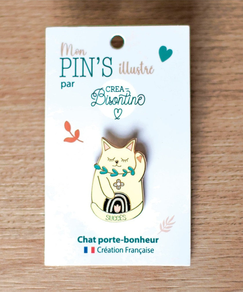 Pin's Chat porte-bonheur