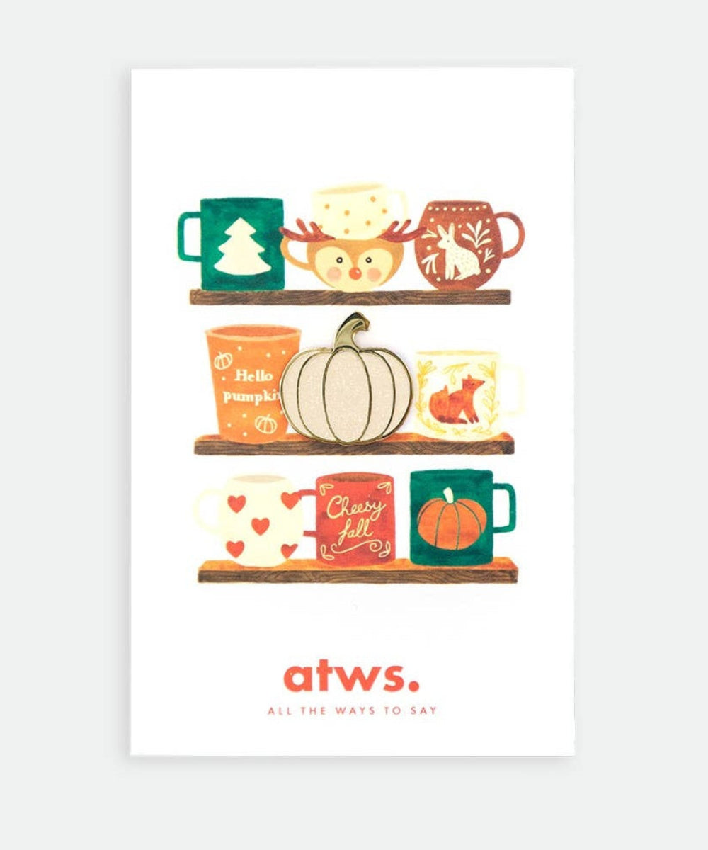 Pin's en forme de Citrouille de la marque All The Ways to Say