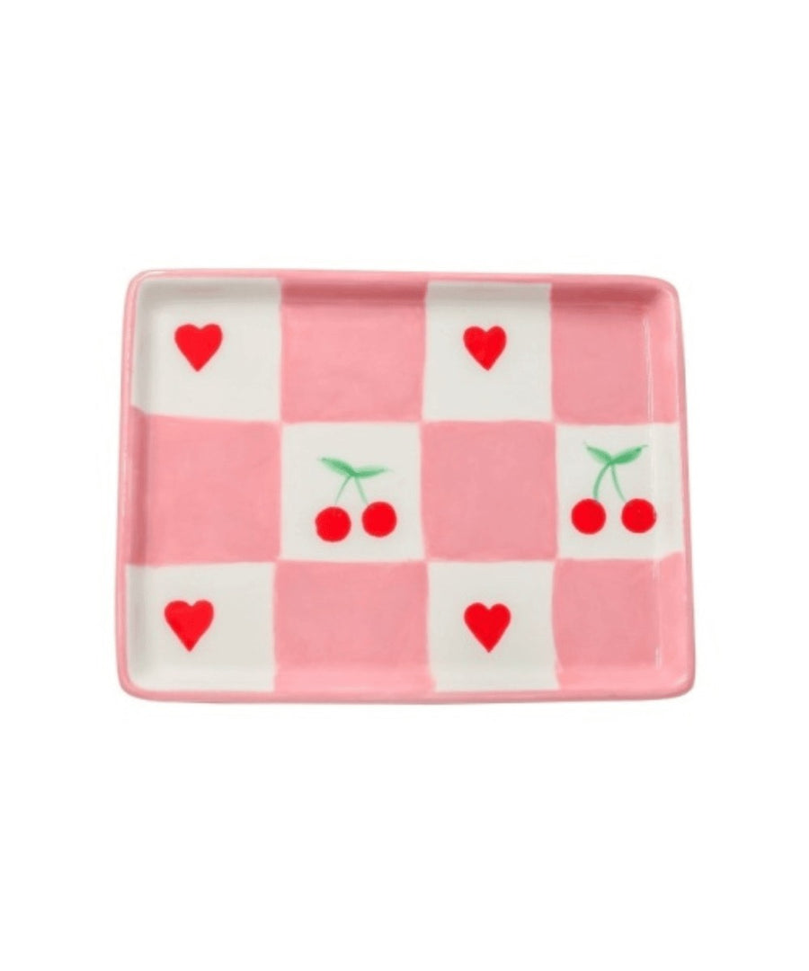 Plateau Vide-Poche Javier Cherry Charm de la marque belge Qué Rico