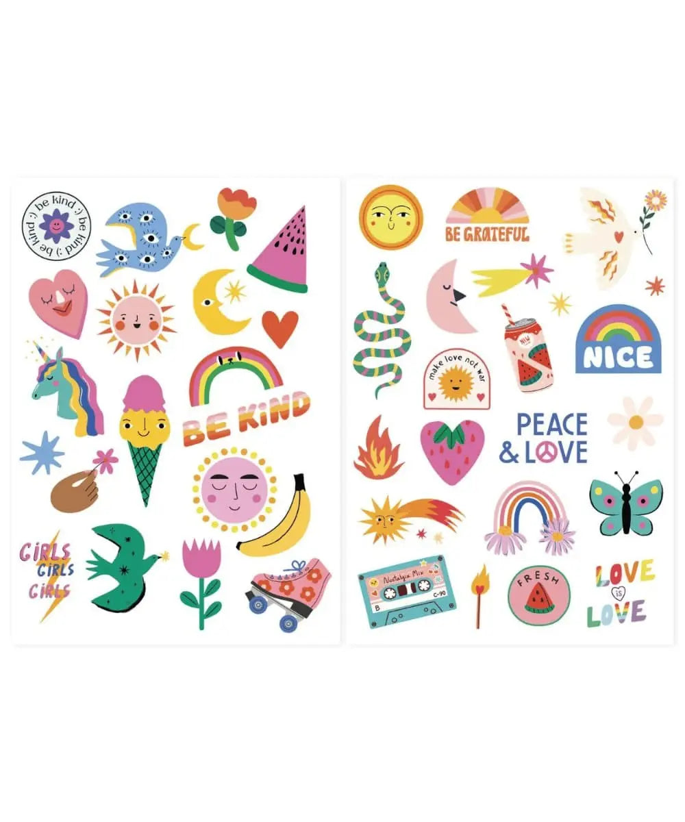 Détails des planchhes à Tatouages California Dream de La Petite Epicerie