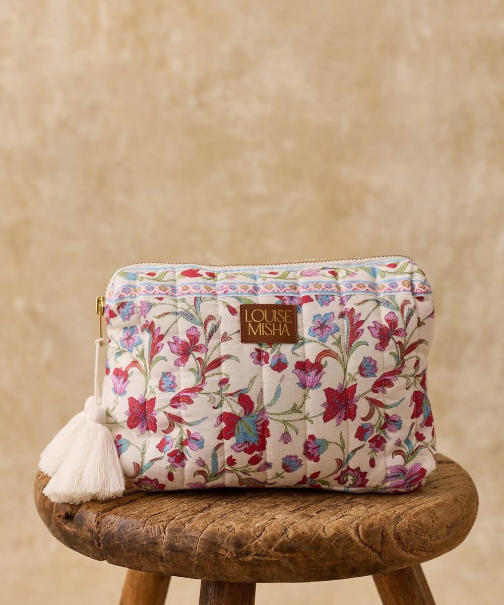 Pochette Teiki Cream Floral Haven Louise Misha taille S