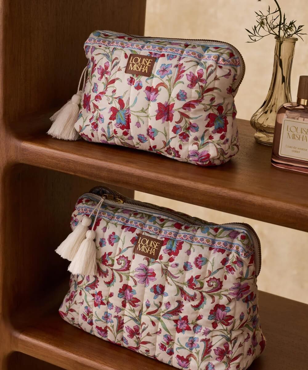 Pochette Teiki Cream Floral Haven Louise Misha taille L