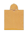 Poncho de bain pour enfant 100% coton avec des rayures jaunes de la marque Swim Essentials